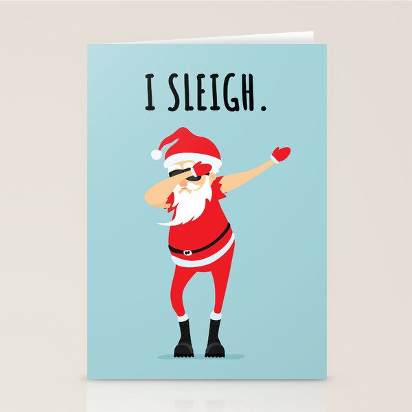 Dabbing Santa I Sleigh Stationery Card Gallery Image 2