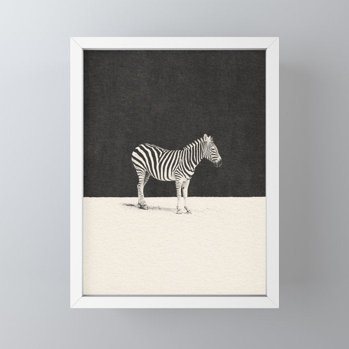 MINIMAL ANIMAL / Zebra Mini Art Print Gallery Image 4