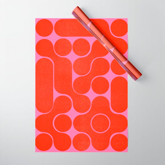 Abstract mid-century shapes no 6 Wrapping Paper Gallery Image 1