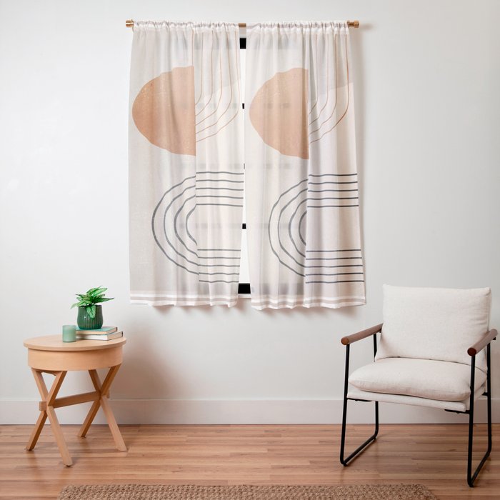 Minimal Geometric 138 Window Curtain Gallery Image 11