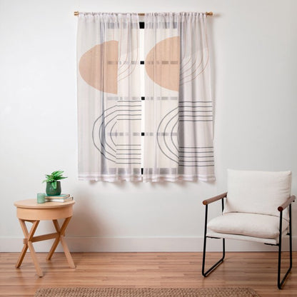 Minimal Geometric 138 Window Curtain Gallery Image 19