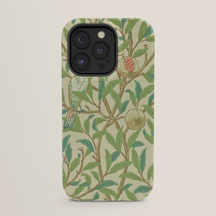 William Morris Bird & Pomegranate Bayleaf and Cream iPhone Case Gallery Image 31