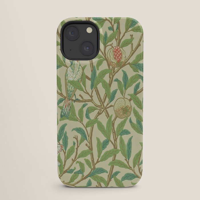 William Morris Bird & Pomegranate Bayleaf and Cream iPhone Case Gallery Image 25
