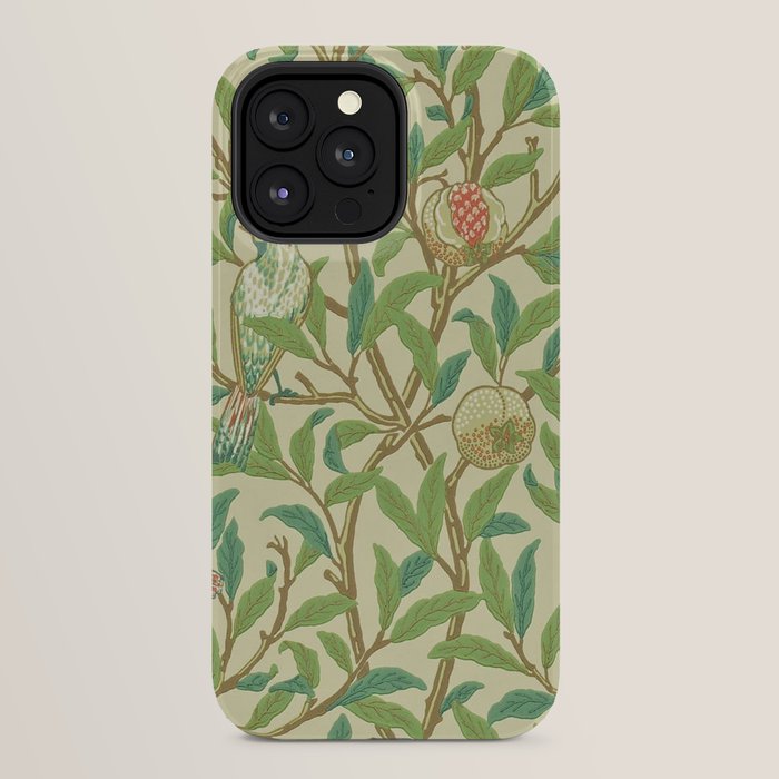 William Morris Bird & Pomegranate Bayleaf and Cream iPhone Case Gallery Image 32