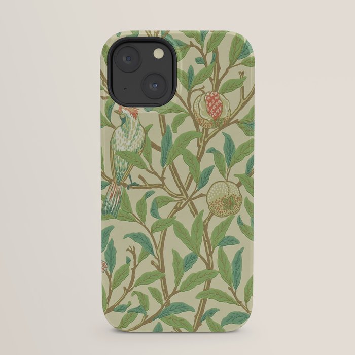 William Morris Bird & Pomegranate Bayleaf and Cream iPhone Case Gallery Image 21