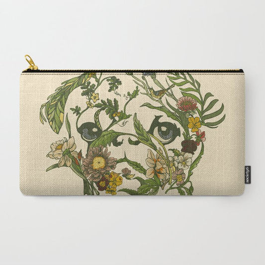 Botanical Pug Carry All Pouch Gallery Image 2