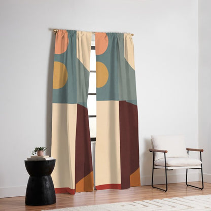Abstract Geometric Shapes 47 Window Curtain Gallery Image 2