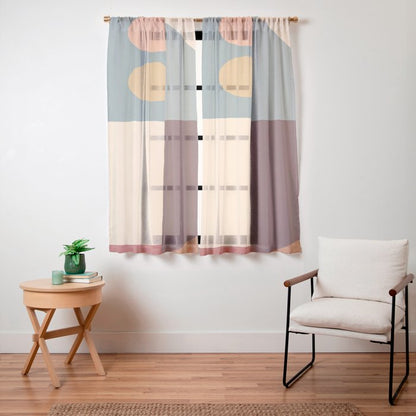 Abstract Geometric Shapes 47 Window Curtain Gallery Image 23