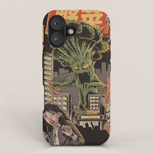 Broccozilla Black Version iPhone Case Gallery Image 1