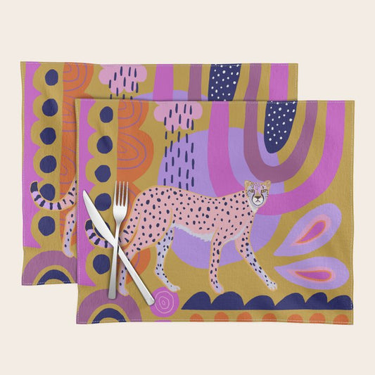 Modern Cheetah Placemat Gallery Image 2