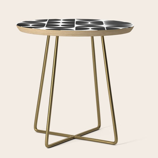 Mid Century Modern Geometric 04 Black Side Table Gallery Image 1