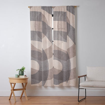 ABSTRACT ALPHABET / Decorative O Window Curtain Gallery Image 13