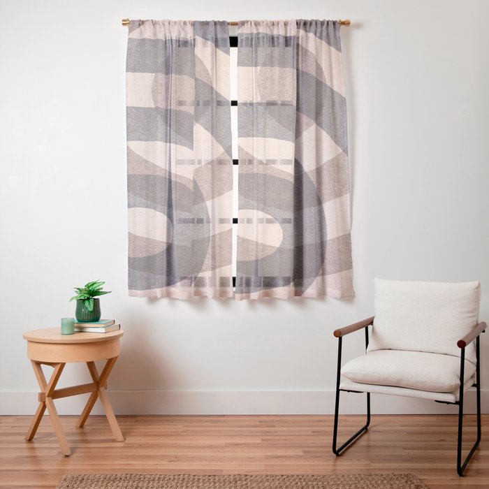 ABSTRACT ALPHABET / Decorative O Window Curtain Gallery Image 19