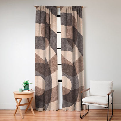 ABSTRACT ALPHABET / Decorative O Window Curtain Gallery Image 8