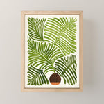 Summer Fern Simple Modern Watercolor Mini Art Print Gallery Image 1