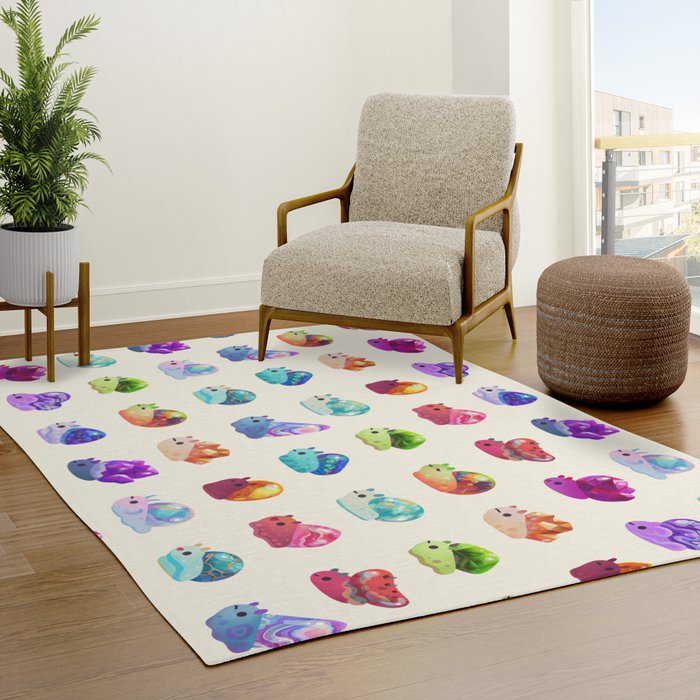 Jewel Snail - pastel Rug Gallery Image 3
