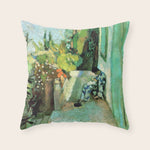 Henri Matisse Terrace at Saint Tropez Throw Pillow Gallery Image 1