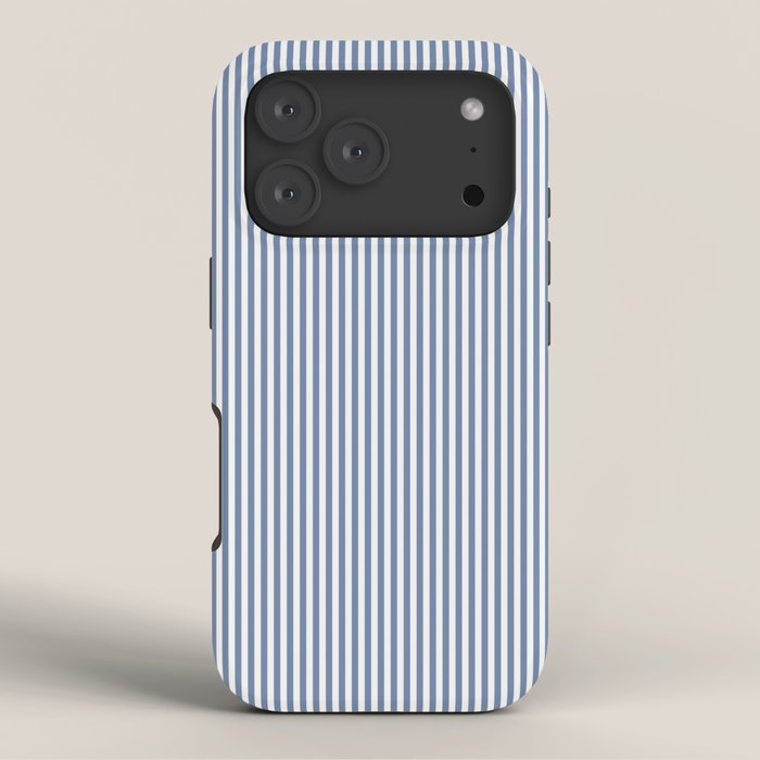Blue Seersucker Stripe iPhone Case Gallery Image 3