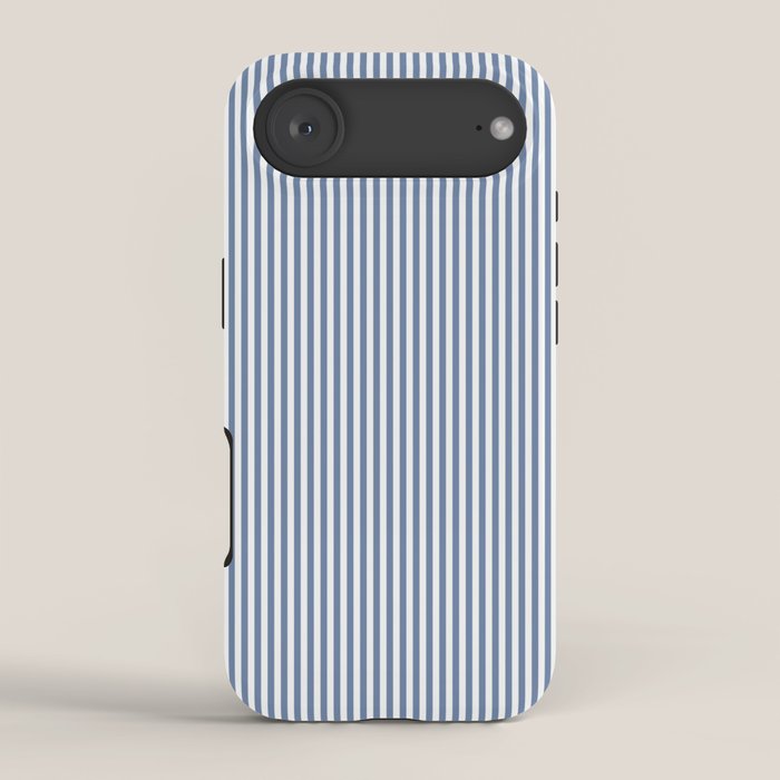 Blue Seersucker Stripe iPhone Case Gallery Image 2