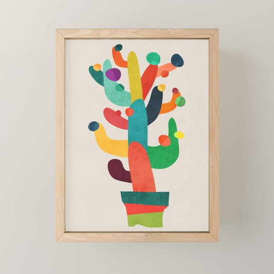 Whimsical Cactus Mini Art Print Gallery Image 1