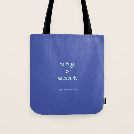 Why > What Tote Bag Gallery Image 1