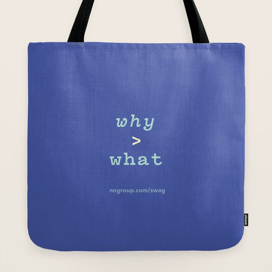 Why > What Tote Bag Gallery Image 2