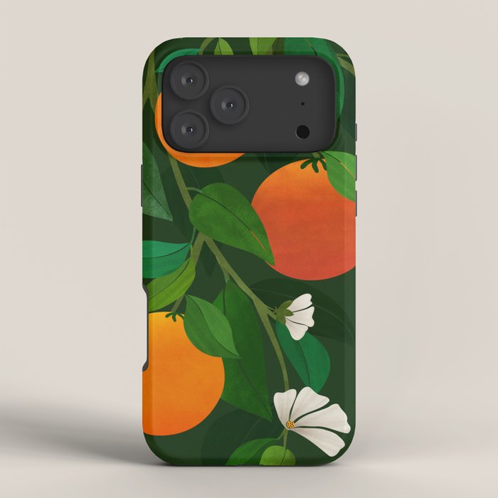 Oranges and Blossoms Botanical Illustration iPhone Case Gallery Image 4
