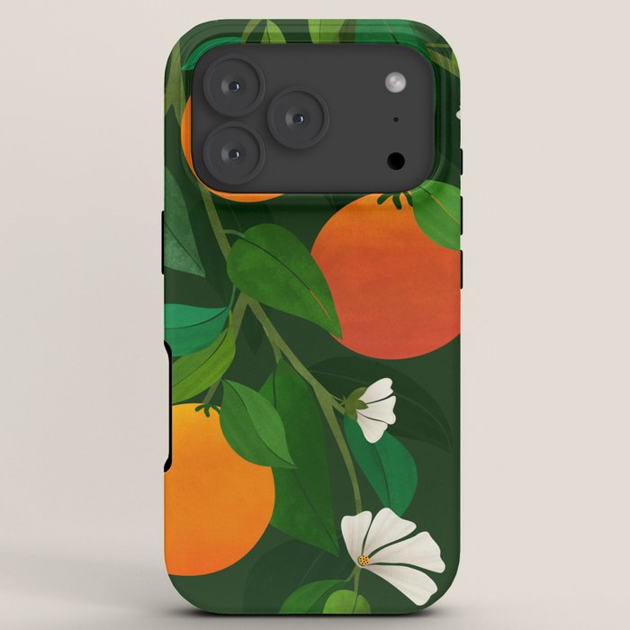 Oranges and Blossoms Botanical Illustration iPhone Case Gallery Image 7
