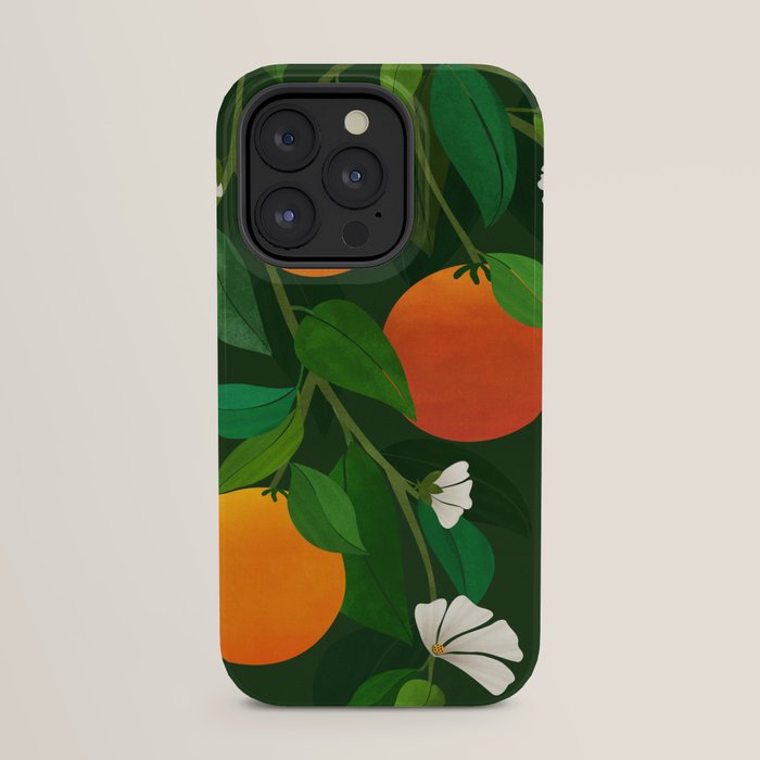 Oranges and Blossoms Botanical Illustration iPhone Case Gallery Image 23