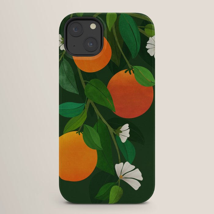 Oranges and Blossoms Botanical Illustration iPhone Case Gallery Image 26