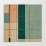 Modern Abstract Geometric Minimalist Artwork Wood Wall Art Gallery Image 1