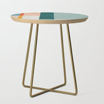 Modern Abstract Geometric Minimalist Artwork Side Table Gallery Image 1