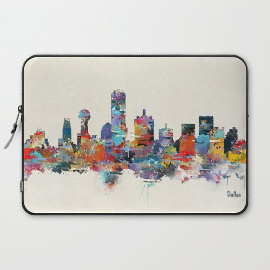 dallas texas skyline Laptop Sleeve Gallery Image 2