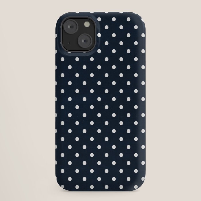 navy swiss dots iPhone Case Gallery Image 18