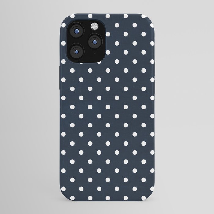 navy swiss dots iPhone Case Gallery Image 43