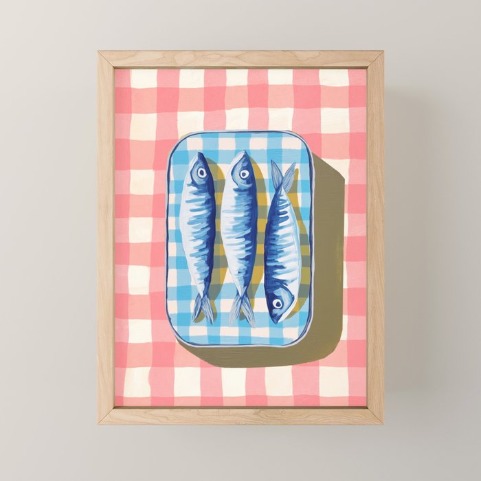 Sardine Picnic Mini Art Print Gallery Image 1