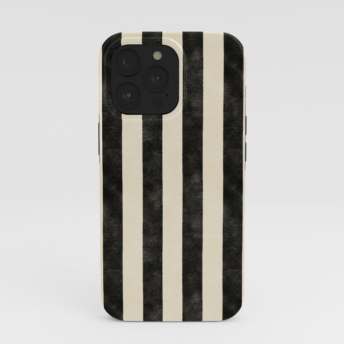 Cabana Stripe - black & cream iPhone Case Gallery Image 39