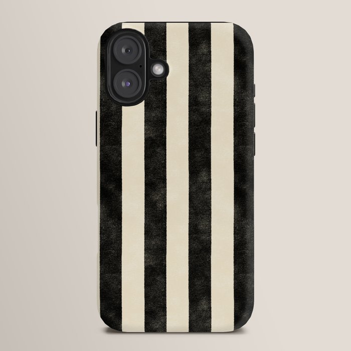 Cabana Stripe - black & cream iPhone Case Gallery Image 14