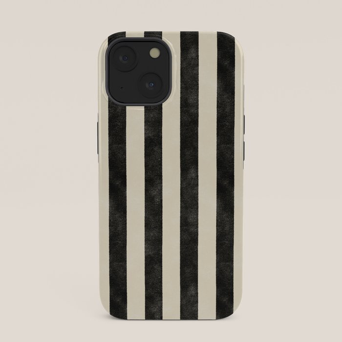 Cabana Stripe - black & cream iPhone Case Gallery Image 33
