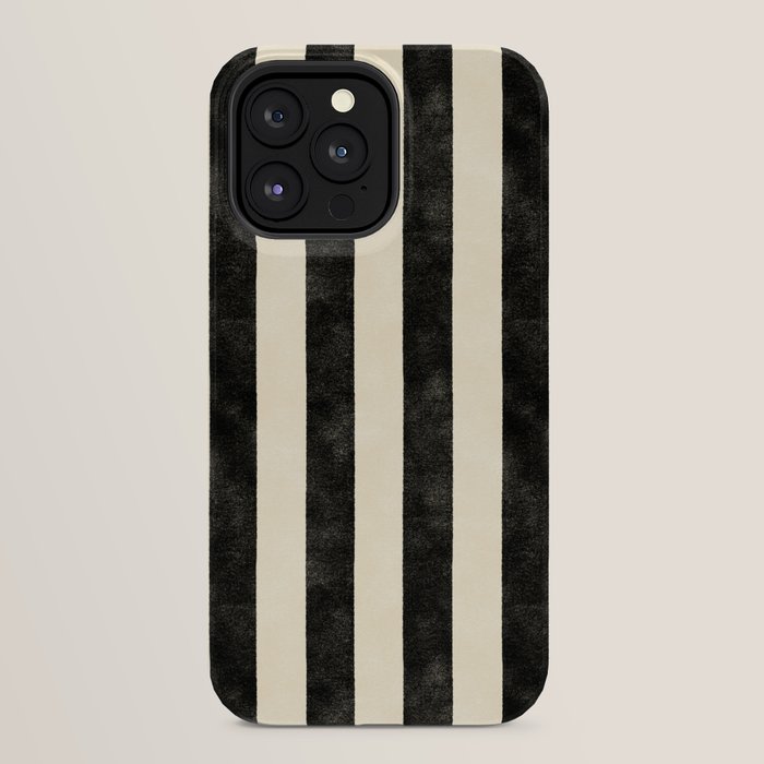 Cabana Stripe - black & cream iPhone Case Gallery Image 32