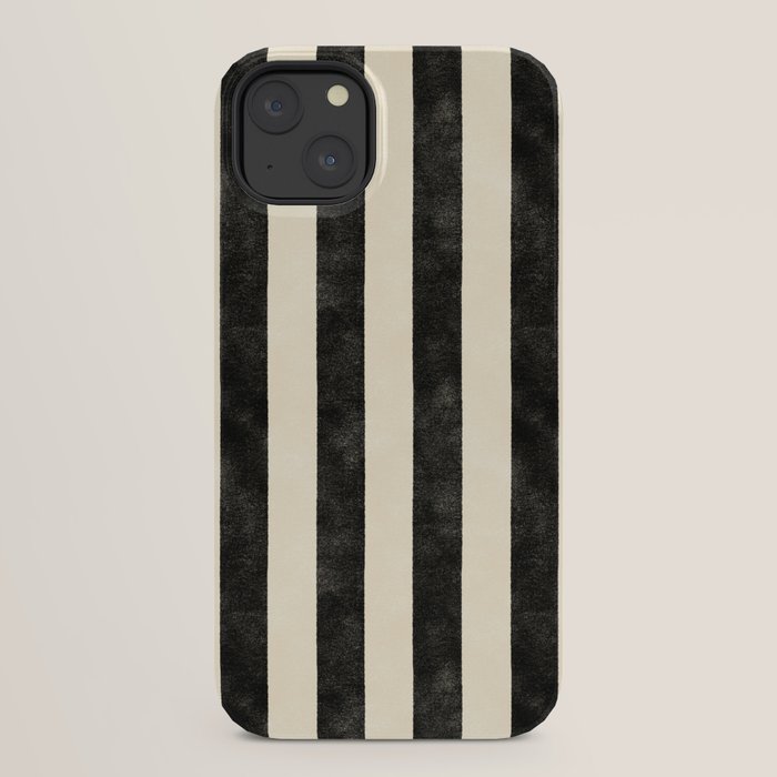 Cabana Stripe - black & cream iPhone Case Gallery Image 30
