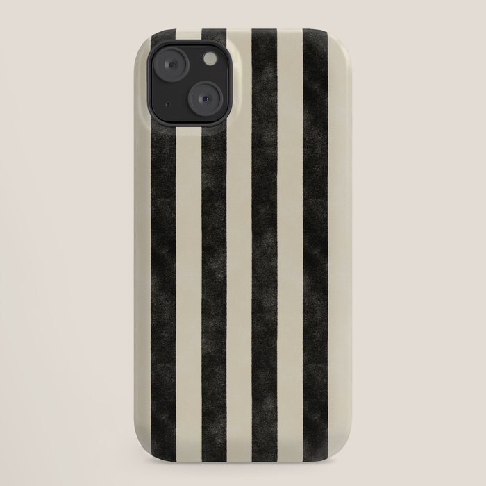 Cabana Stripe - black & cream iPhone Case Gallery Image 18