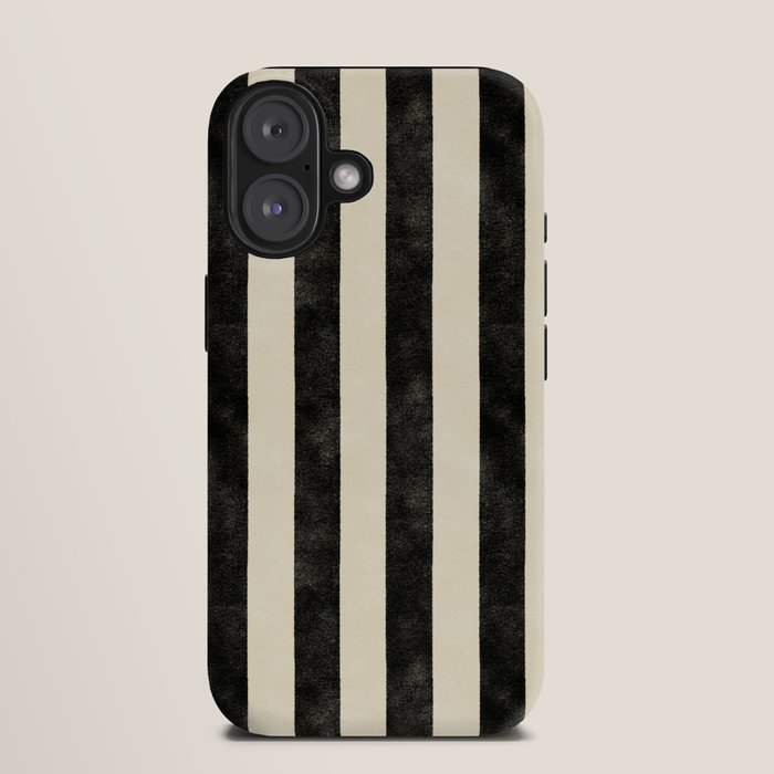 Cabana Stripe - black & cream iPhone Case Gallery Image 9