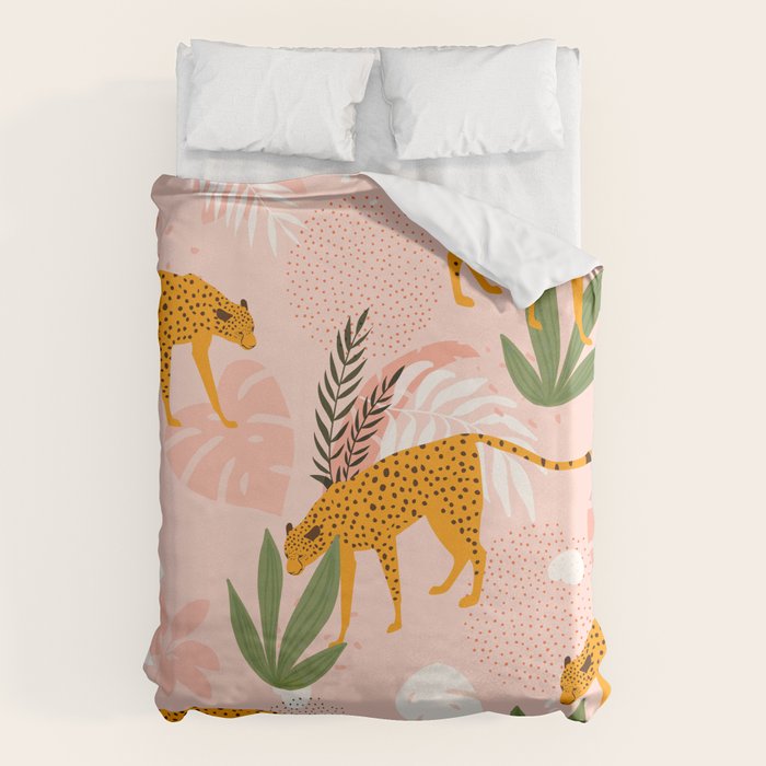 Cheetah chase Duvet Cover Gallery Image 1