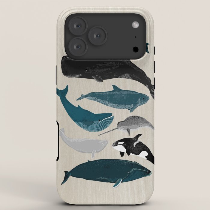 Whales - Pod of Whales Print by Andrea Lauren iPhone Case Gallery Image 8