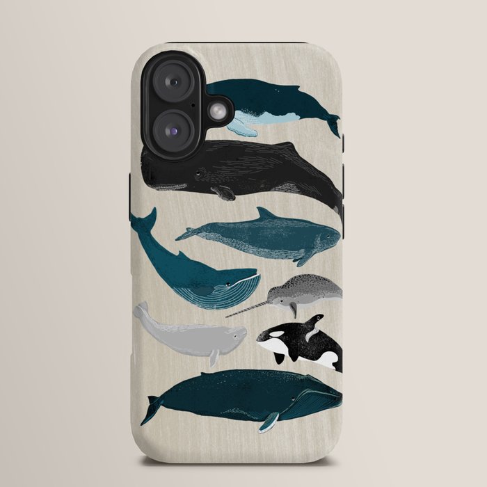 Whales - Pod of Whales Print by Andrea Lauren iPhone Case Gallery Image 13