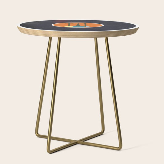 Vinyl Record Art Mid-Century Modern Musical Instruments 1.1 Side Table Gallery Image 1
