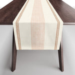 ivy stripes - cream, rust and terracotta Table Runner Gallery Image 1