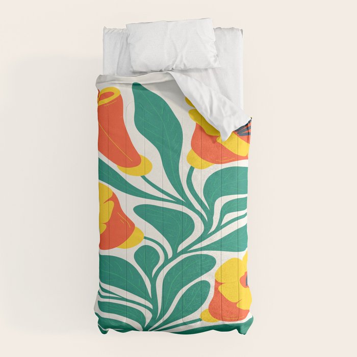 Orioles & Golden Poppy: Les Fleurs | Flower Market 04 | Spring Summer 23 Comforter Gallery Image 10