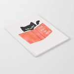 Cat reading book Notebook Gallery Image 1